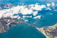 金门大桥航拍唯美风景图片