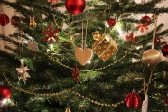 唯美圣诞树装饰图片