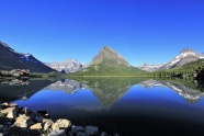 冰川国家公园湖泊风景图片