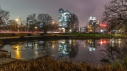 城市景观夜景图片