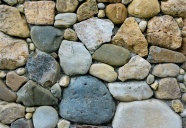 石墙鹅卵石背景图片