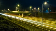 公路灯光夜景图片