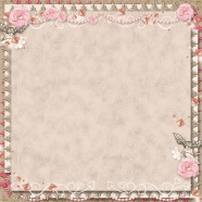 藕粉色花纹花框图片