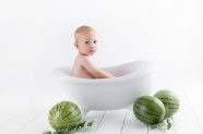 新生儿宝宝浴室创意写真集