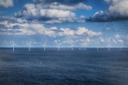 哥本哈根海风车风景图片