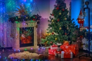 室内圣诞装饰图片