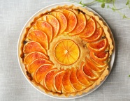 橘子水果蛋糕图片