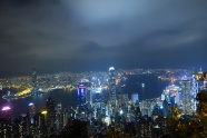 香港城市建筑夜景图片