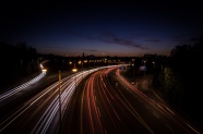 夜晚璀璨公路夜景图片
