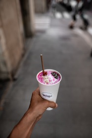 蓝莓冰淇淋饮料图片