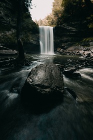 瀑布潭水风景图片