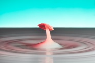 创意水母水旋涡图片