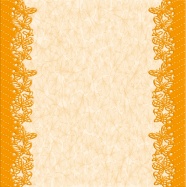 橙色蕾丝边底纹背景图片