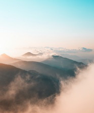 唯美仙境山海风景图片