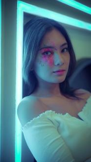 亚洲时尚彩妆人体模特图片