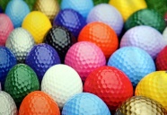 彩色高尔夫球图片