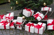 装饰圣诞礼物盒图片
