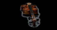 褐色复古小提琴图片