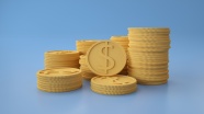 黄色钱币3D模型图片