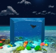 蓝色水族馆海底世界图片