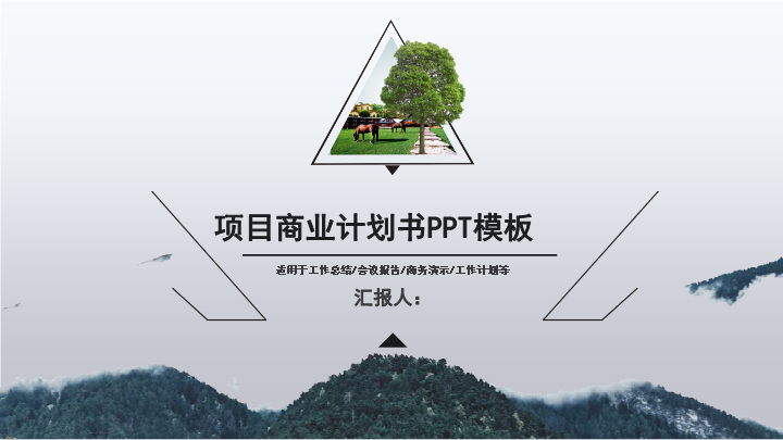 高端大气项目商业计划书PPT模板