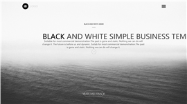 简洁黑白商务项目汇报PPT模板