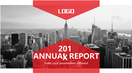 201X红色商务通用PPT模板