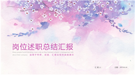 幻彩范岗位述职总结报告PPT模板