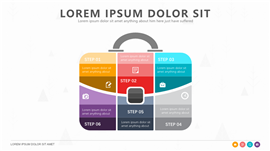 简洁商务实用通用PPT图表