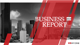 红黑杂志风时尚年终汇报PPT模板