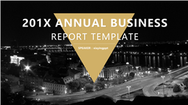 企划商务类通用黑色PPT模板