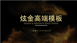 炫金高端财务计划报表PPT模板