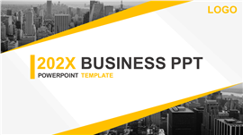 经典欧美式商业汇报PPT模板