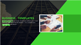绿色商务风商业计划PPT模板