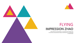 创意三角形商务通用PPT模板