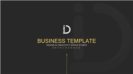 高端严谨大气商务PPT模板