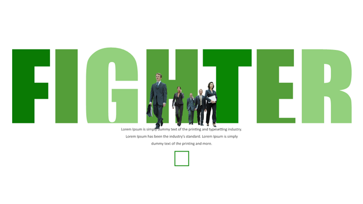 时尚绿色清新商务工作报告PPT模板