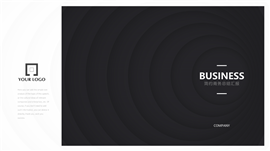 黑色简约计划总结述职报告商务PPT模板