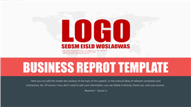 欧美扁平风计划总结商务汇报PPT模板