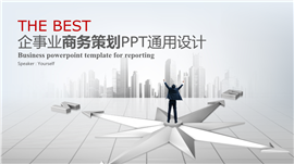 精美全面企事业计划总结商务报告PPT模板