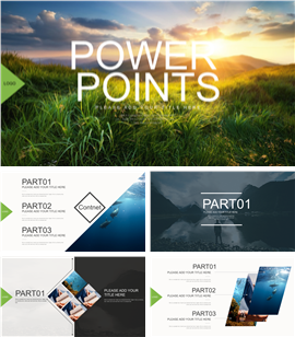 清新高端时尚杂志风格服装画册PPT模板