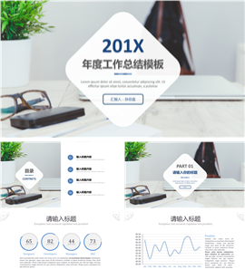 201X商务年度工作总结PPT模板