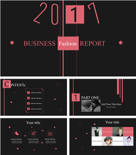 女性时尚产品商务合作PPT模板