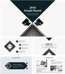 创意欧美版商务PPT模板