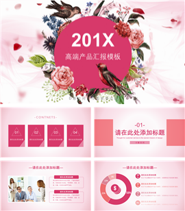 201X高端产品汇报PPT模板