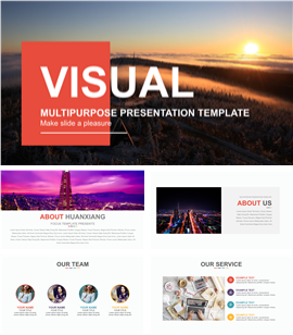 欧美品牌商务市场宣传PPT模板