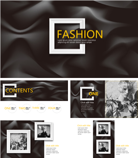 时尚奢侈品电商提案报告PPT模板