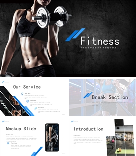 健身房营销推广课程介绍宣传PPT模板