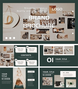 文创工匠精神品牌宣传推广画册PPT模板