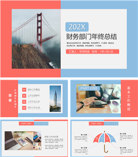 202X财务部门年终总结PPT模板